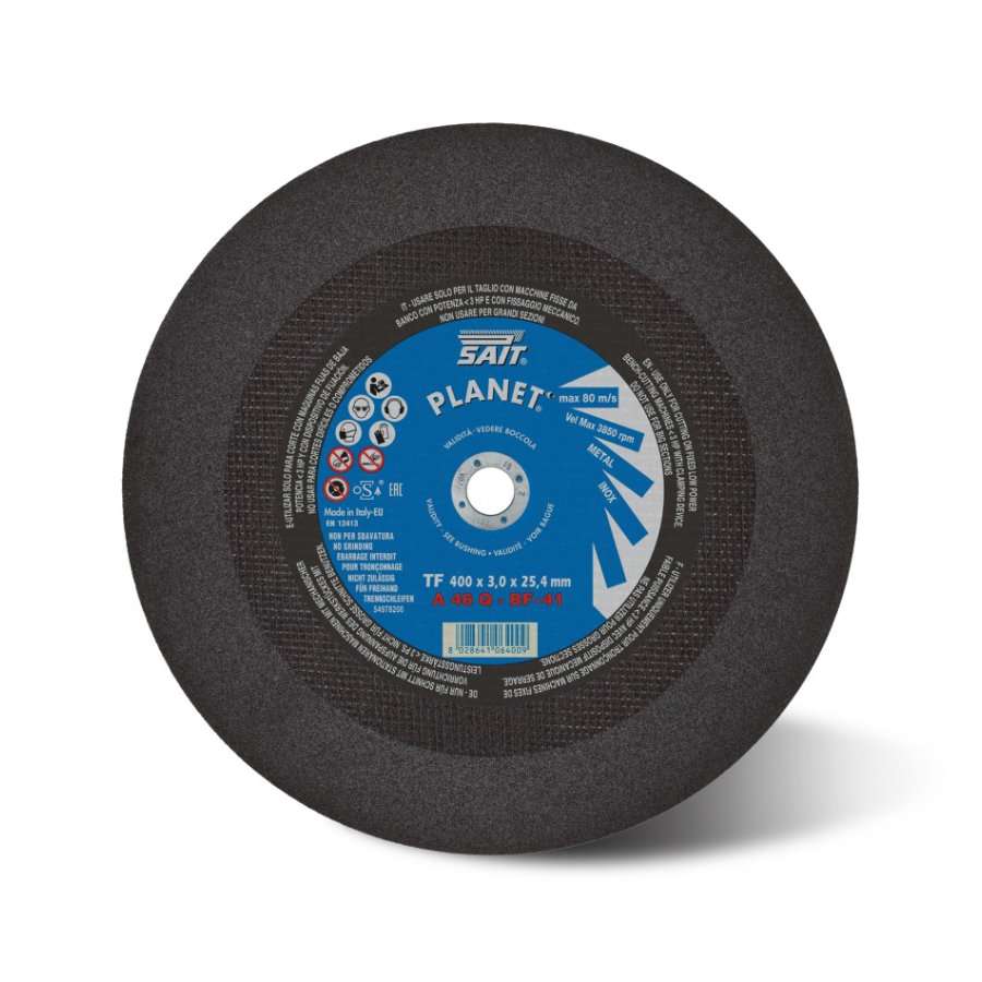 SAIT PLANET A 46 Q Flat Aluminium Oxide Large Cutting Discs